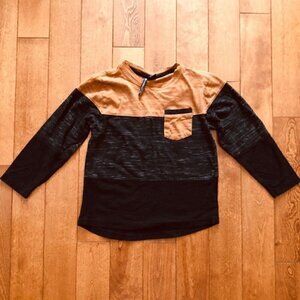 T-shirt With Pocket Long Sleeves Color Block